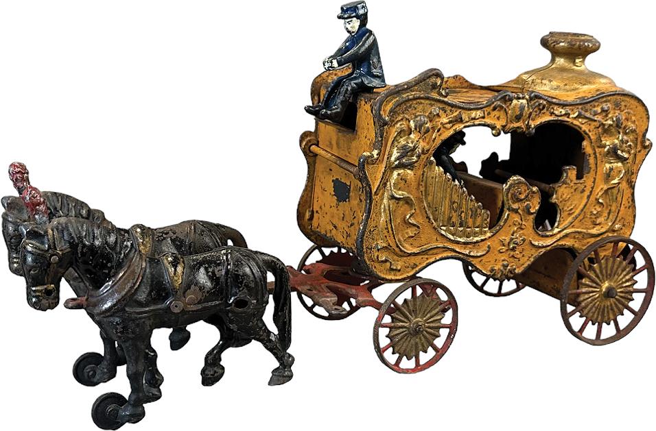 HUBLEY ROYAL CIRCUS ORANGE CALLIOPE WAGON (1 of 3)