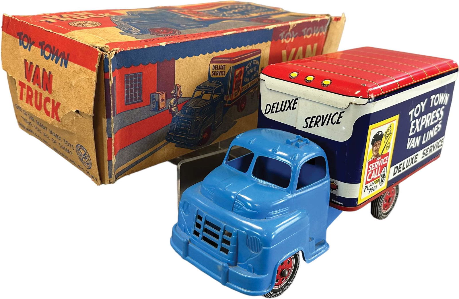 BOXED MARX TOY TOWN EXPRESS TRUCK (1 of 4)