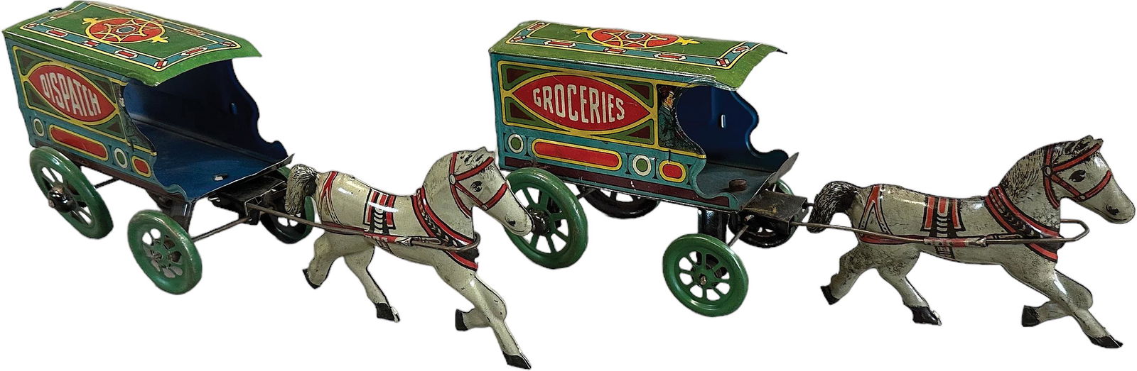 TWO CHEIN FINE GROCERY WAGONS (1 of 4)