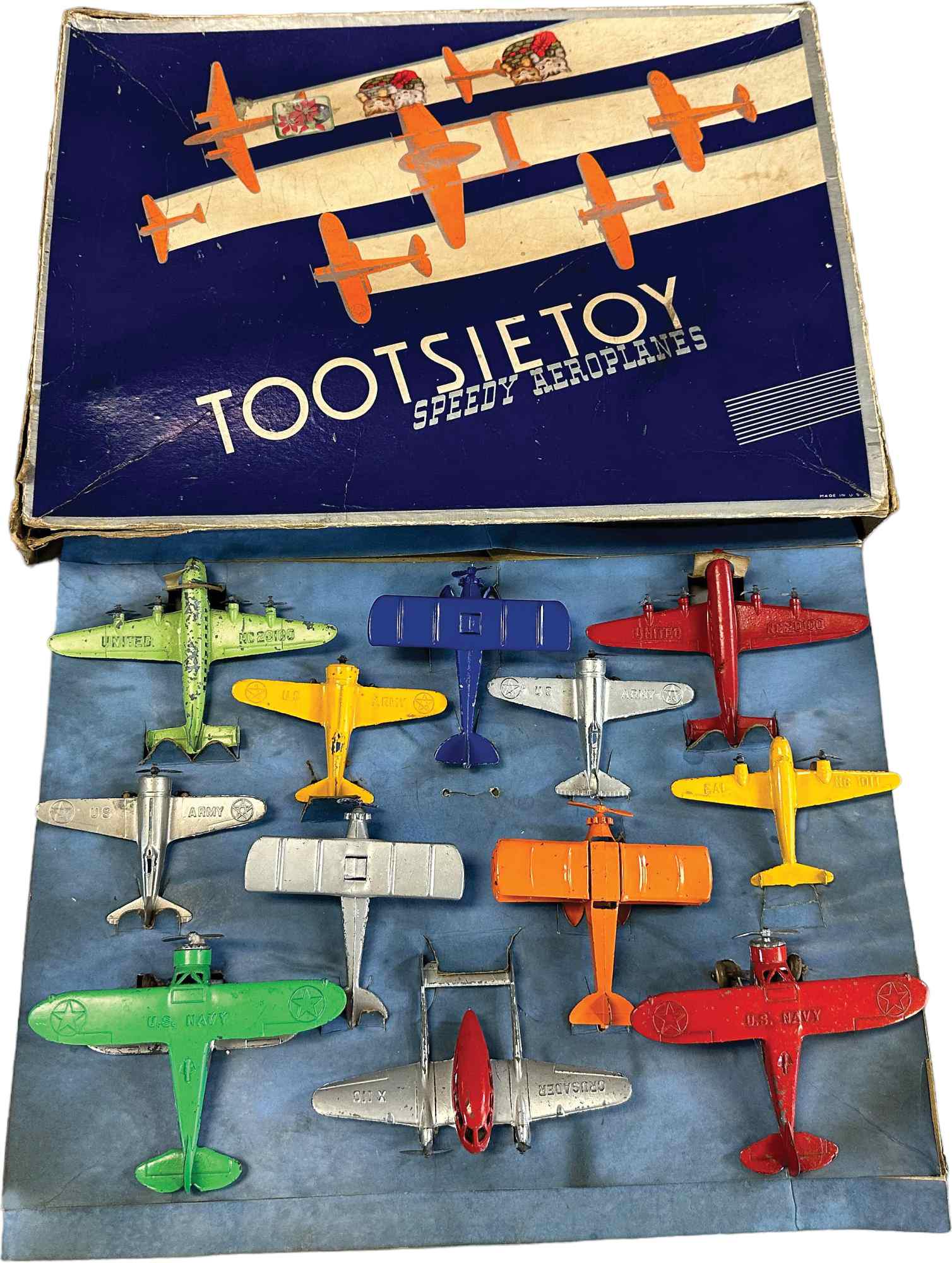 BOXED TOOTSIETOY SPEEDY AIRPLANES SET (1 of 3)