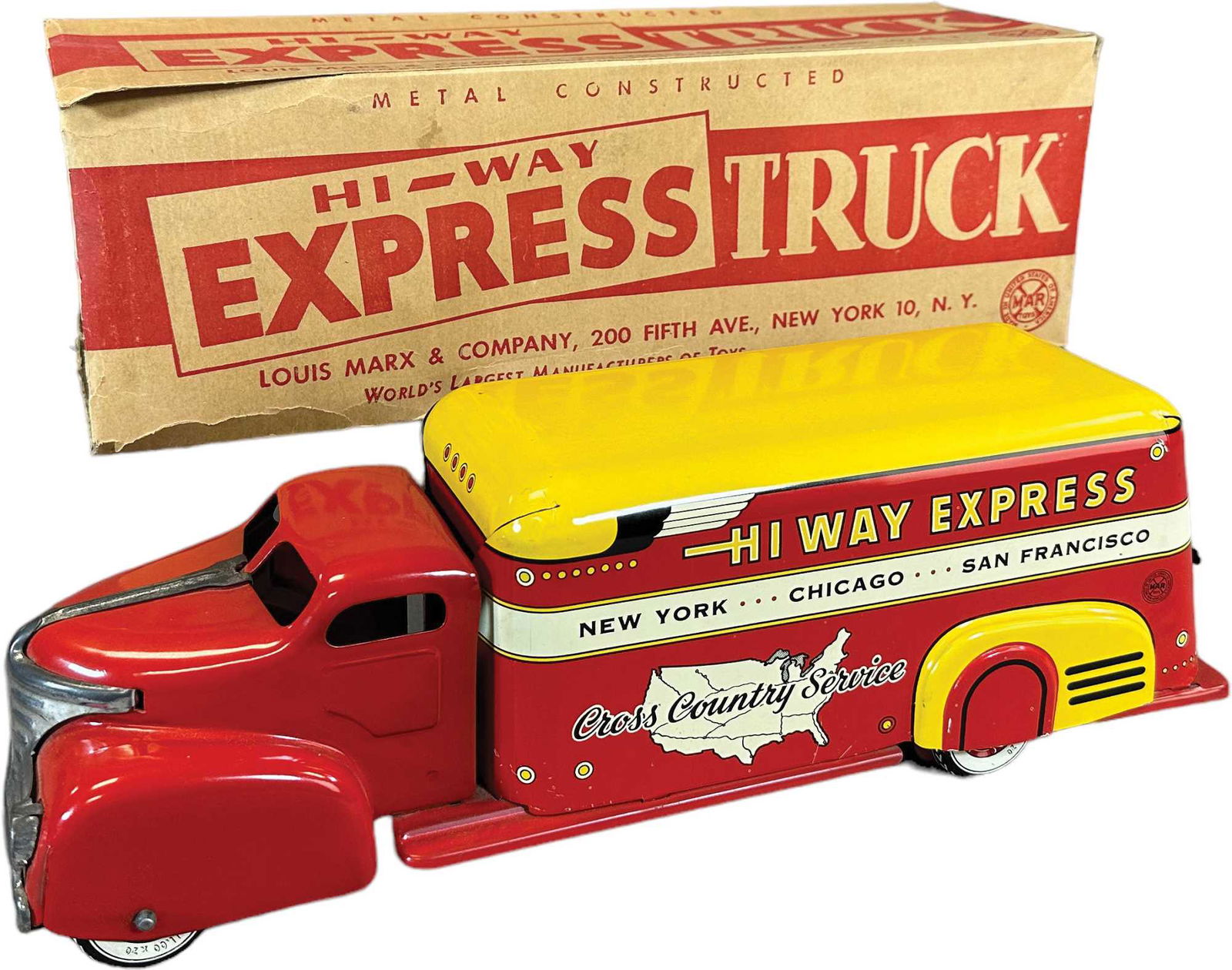 BOXED MARX HI-WAY EXPRESS TRUCK (1 of 4)