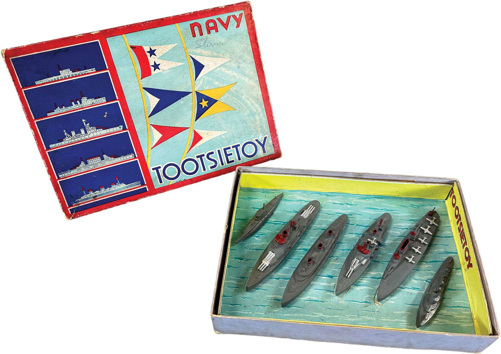 BOXED TOOTSIE TOY NAVY SET #5750 (1 of 3)