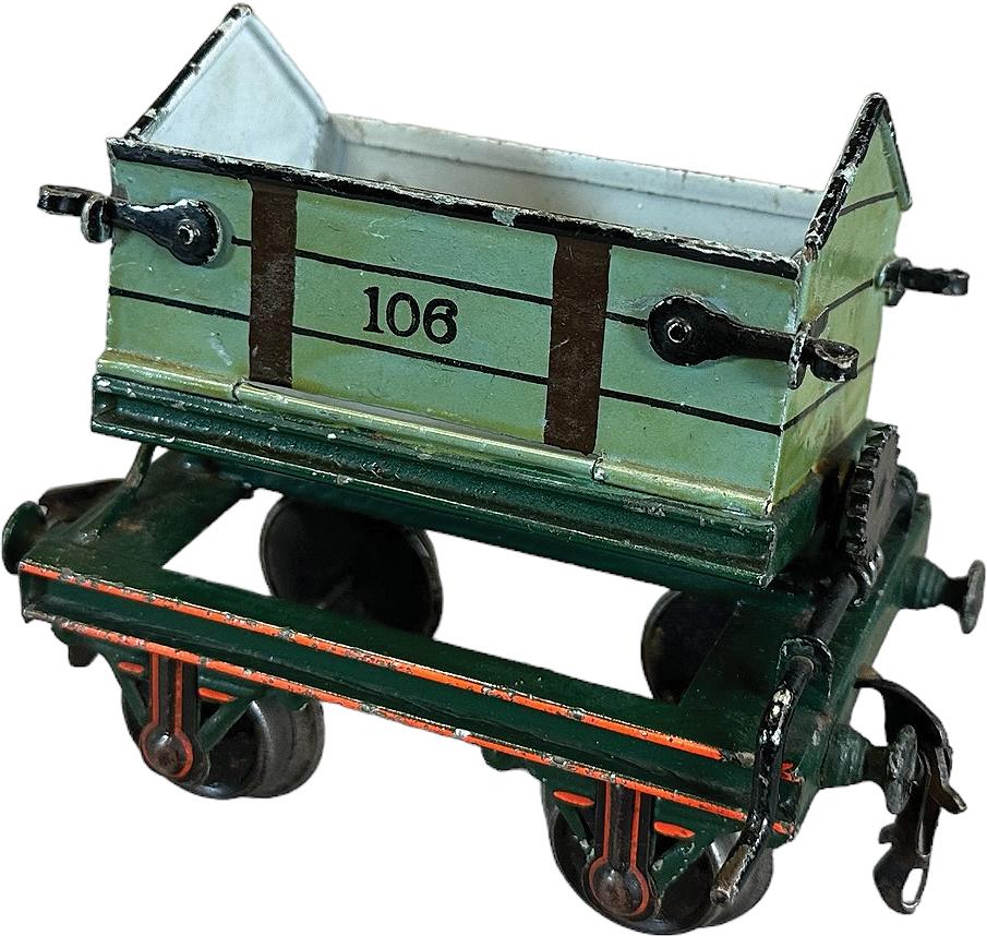 MARKLIN HAND CRANK FOUR WHEEL DUMP CAR (1 of 8)