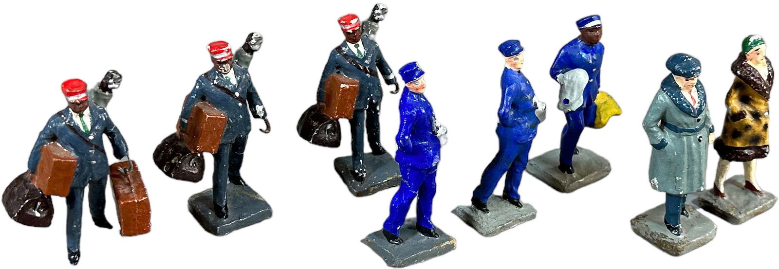 Lot Of Japanese Railroad Figures Auction