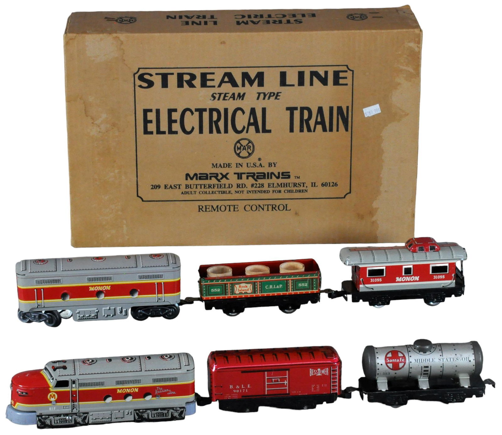 BOXED MARX MONON TRAIN SET (1 of 4)