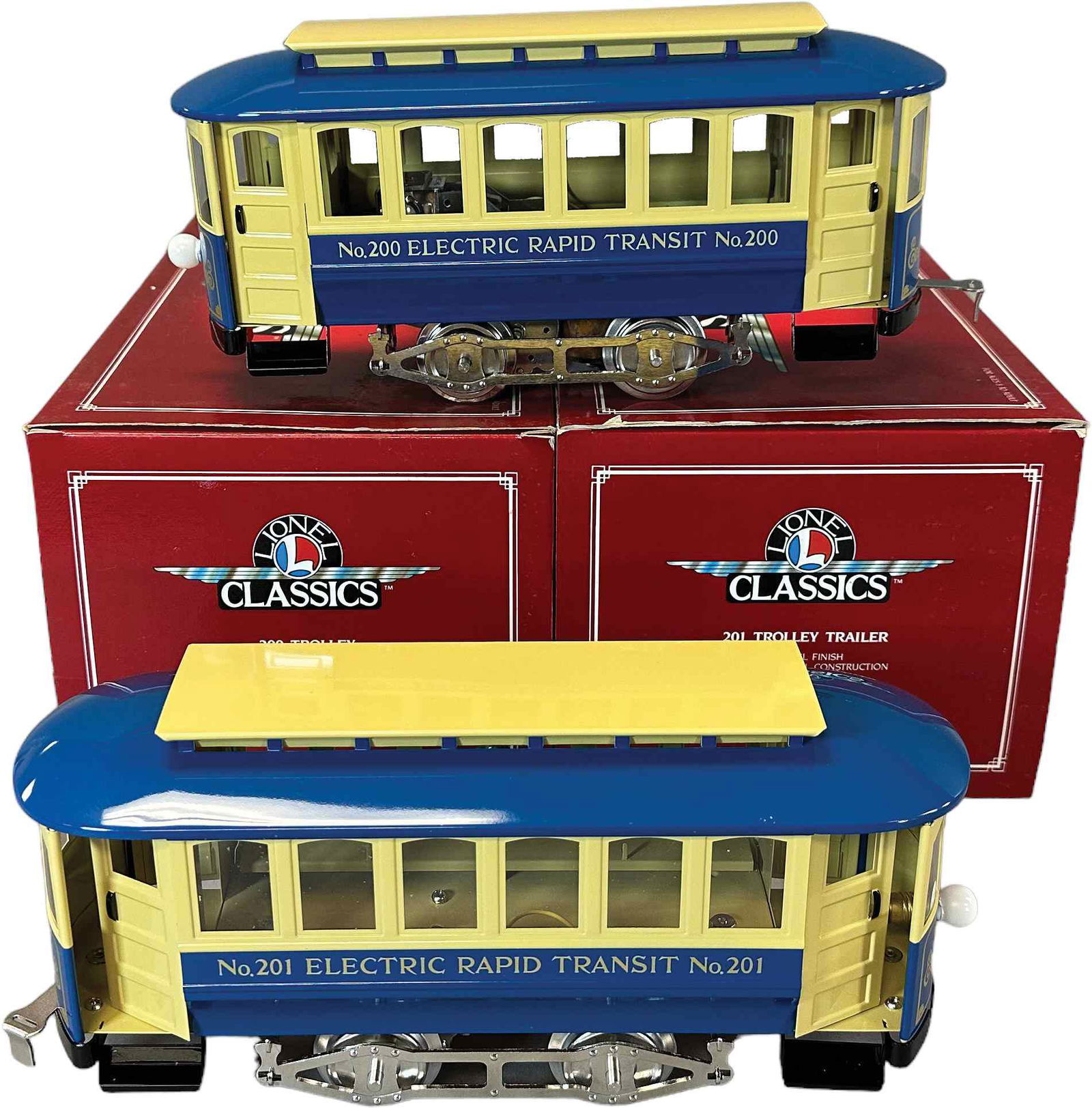 LIONEL CLASSICS NO 201 TROLLEY & TRAILER (1 of 6)