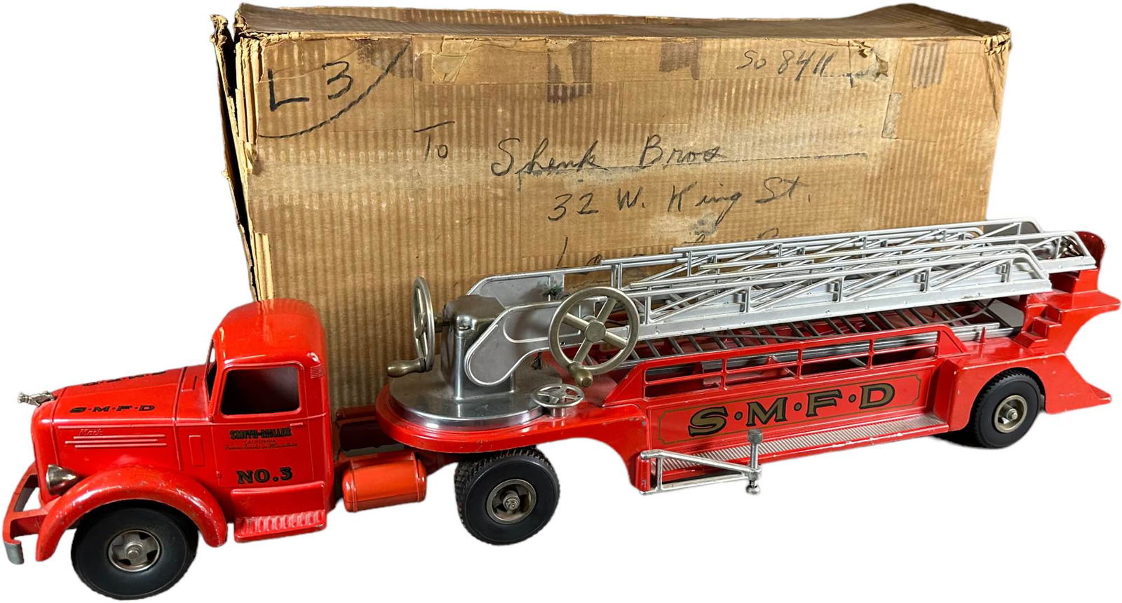 BOXED SMITH MILLER LADDER TRUCK (1 of 6)