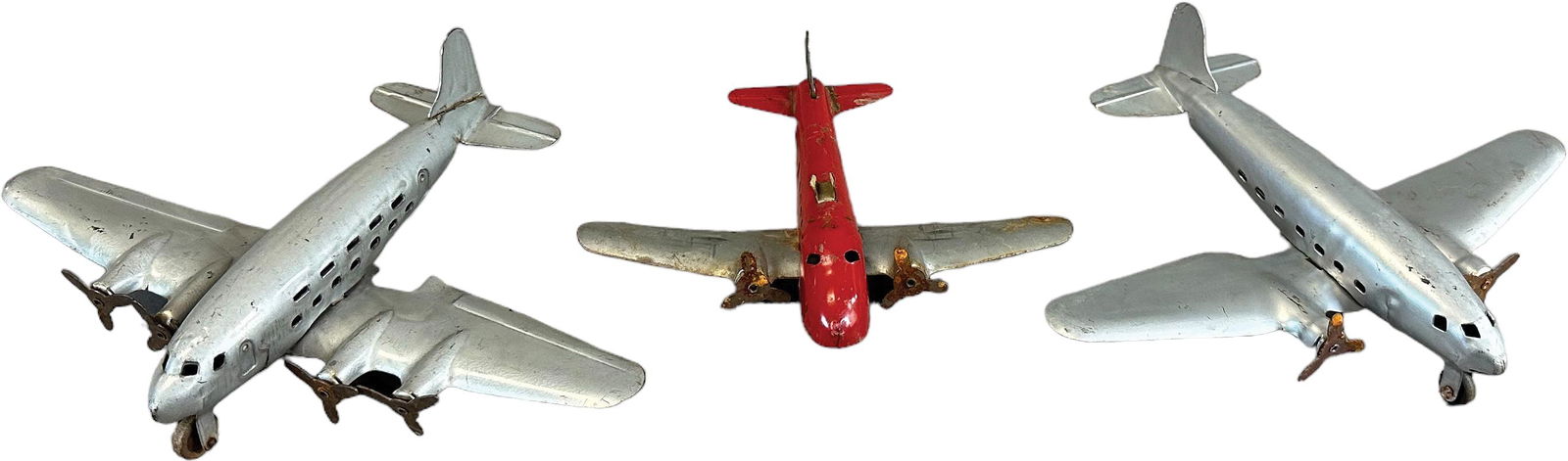 THREE STEEL MARX AIRPLANES (1 of 3)