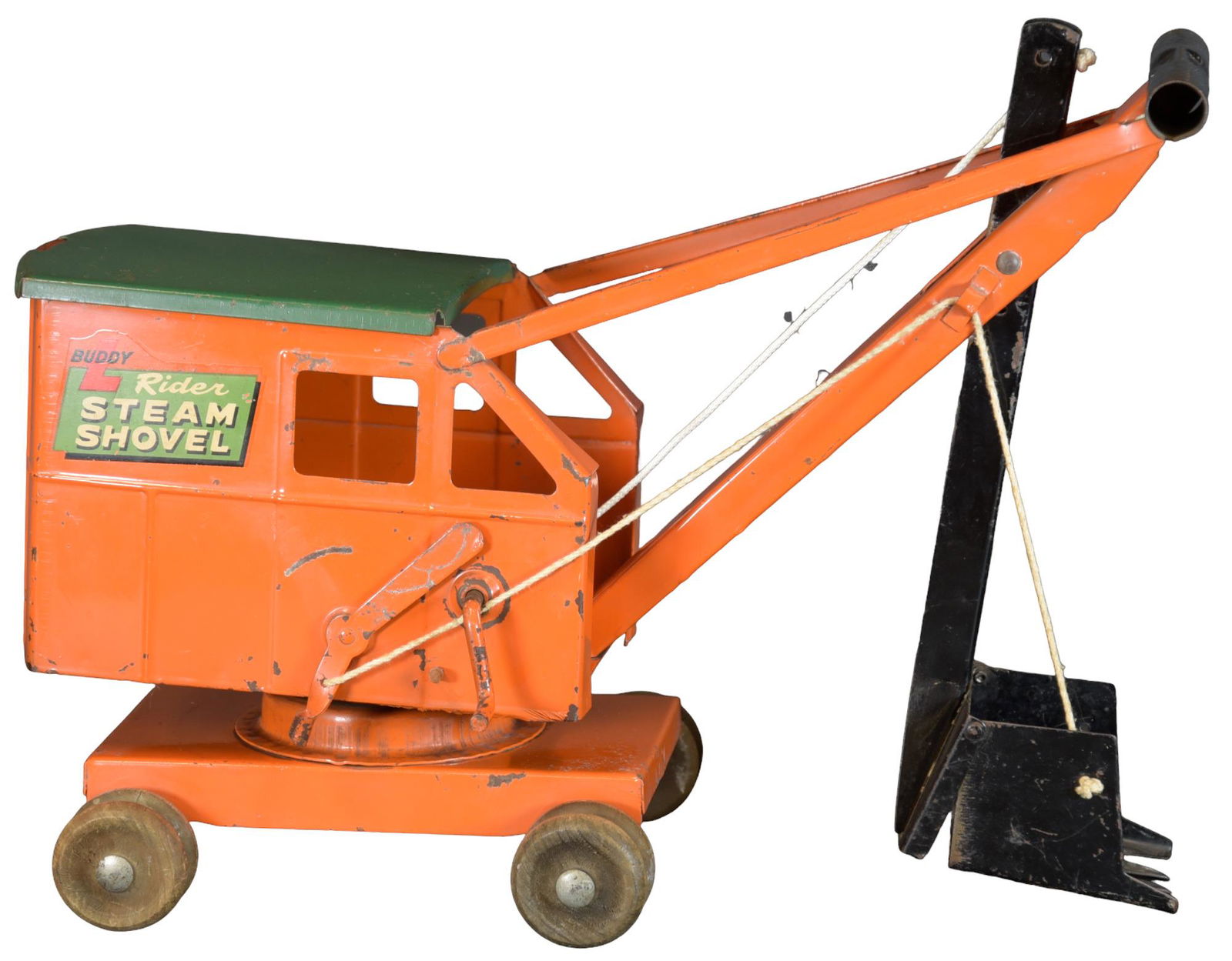 BUDDY L STEAM SHOVEL: 400. BUDDY L STEAM SHOVEL | 17" l. | In all original (Excellent Condition) | $100 - $200