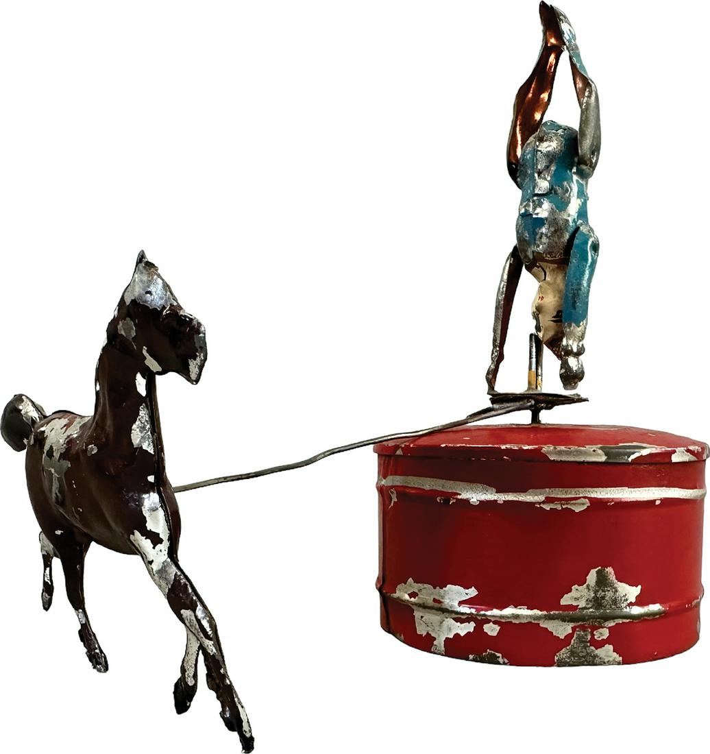 GERMAN CLOWN W/ CIRCUS HORSE WIND-UP (1 of 9)