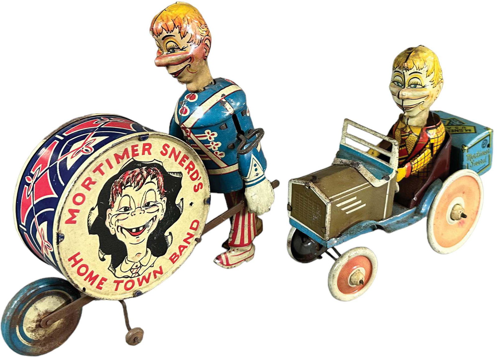 MARX MORTIMER SNERD DRUMMER & AUTO TOYS (1 of 7)