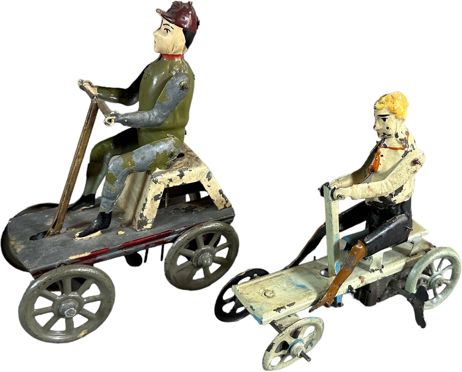 TWO GERMAN IRISH MAILCART WIND-UPS (1 of 5)