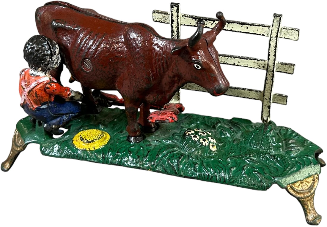 MILKING COW MECHANICAL BANK (1 of 7)