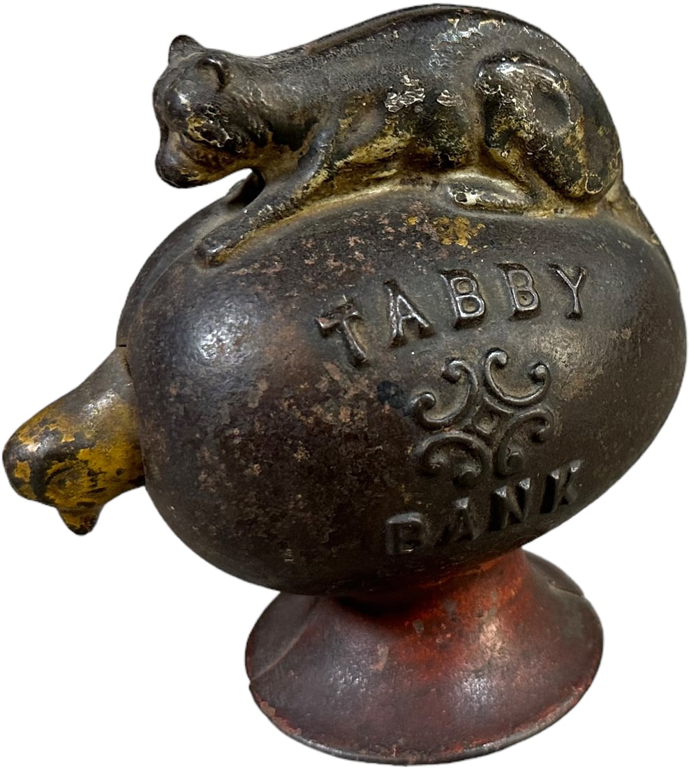 TABBY BANK MECHANICAL BANK (1 of 7)