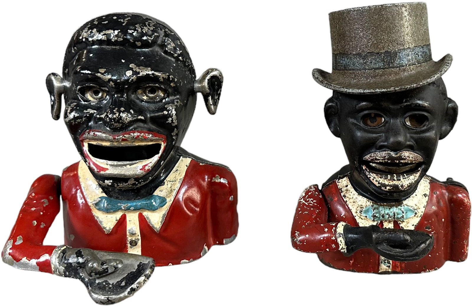 JOLLY MAN W/ HIGH HAT & STARKIES MECHANICAL BANK (1 of 6)