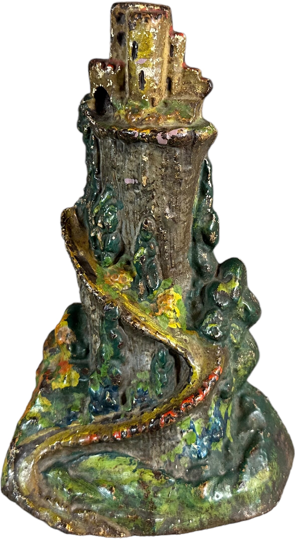 THE CASTLE DOORSTEP: 1292. THE CASTLE DOORSTEP | Albany Foundry. | 8" h. | (Excellent to Pristine Condition) | $200 - $400