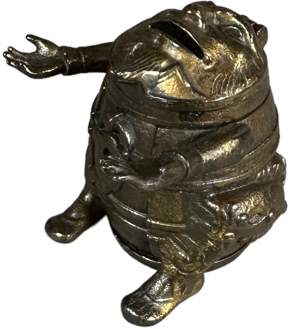 JE STEVENS MAN IN BARREL STILL BANK (1 of 6)