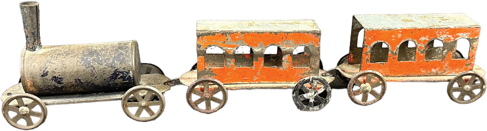 SMALL AMERICAN TIN FLOOR TRAIN (1 of 4)