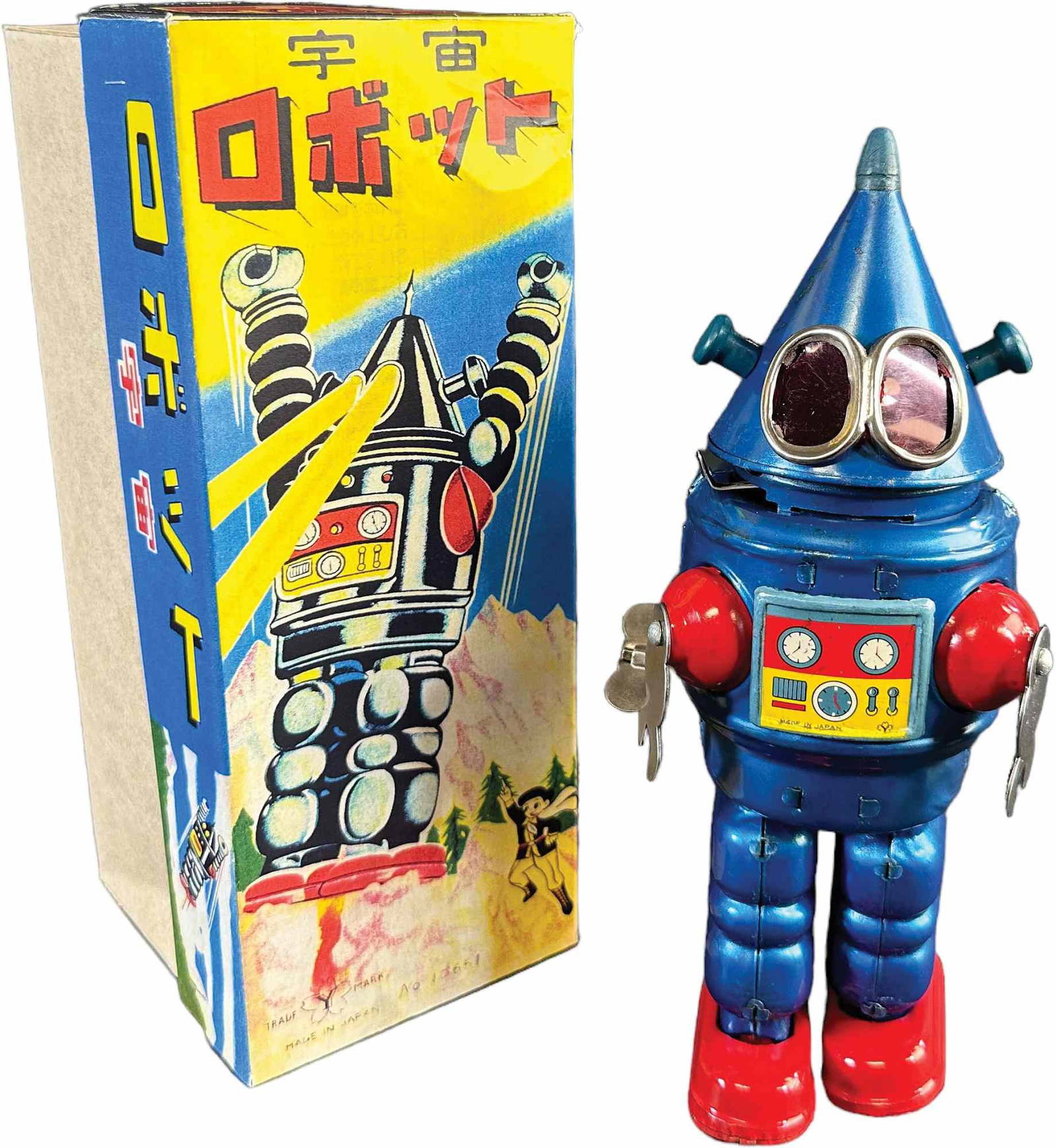 Boxed Yonezawa Japanese Conehead Robot Auction