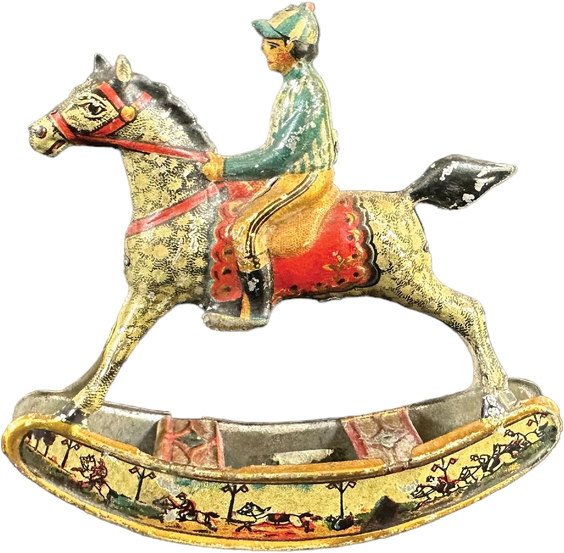 MEIER ROCKING HORSE PENNY TOY: 186. MEIER ROCKING HORSE PENNY TOY | (Excellent Condition) | $150 - $250