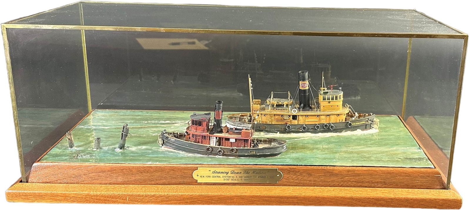 STEAMING DOWN THE HUDSON SHIP DIORAMA (1 of 12)