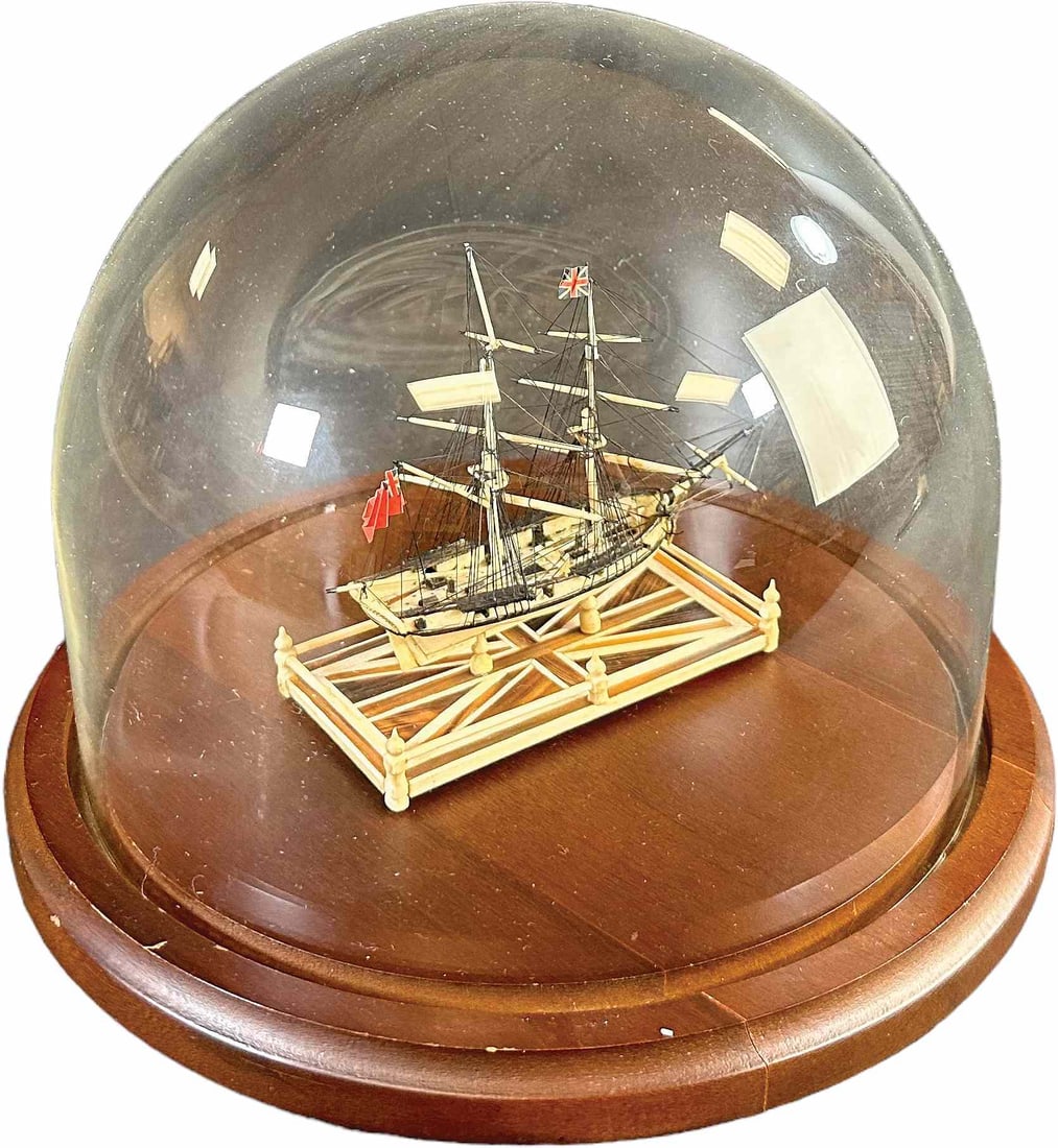 SAILBOAT MODEL W/ ROUND GLOBE (1 of 6)