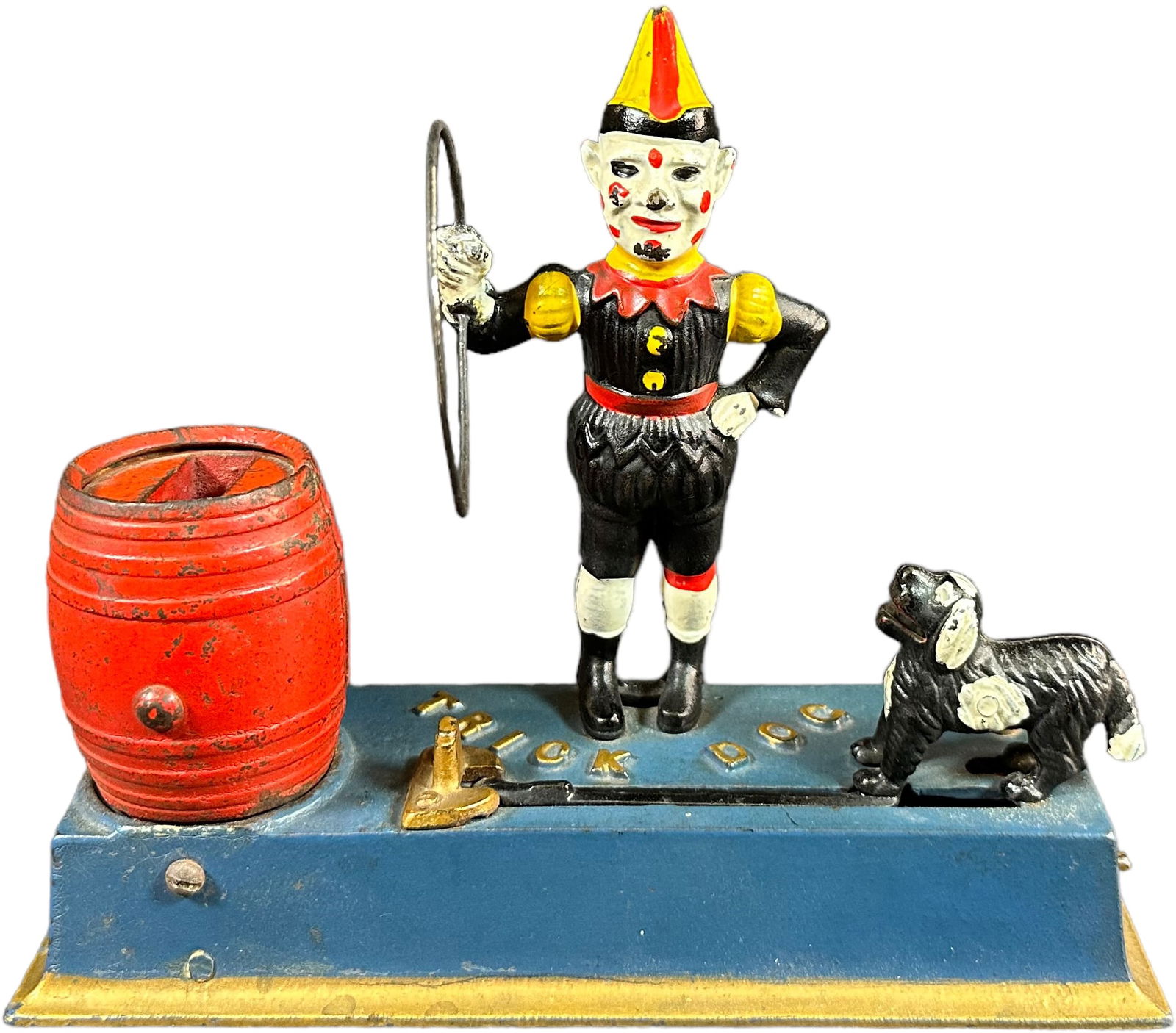 HUBLEY TRICK DOG MECHANICAL BANK (1 of 9)