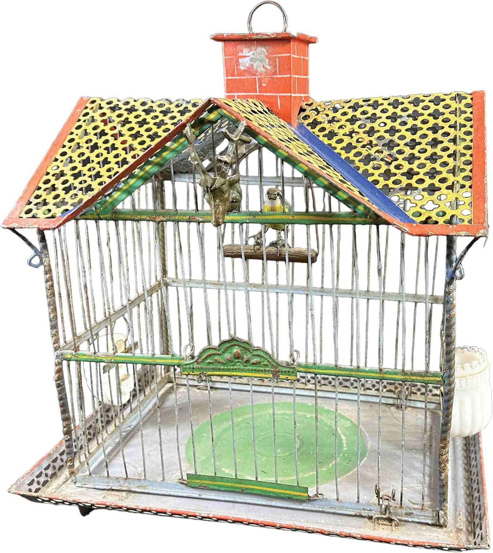 STEVENS & BROWN AMERICAN TIN BIRD CAGE (1 of 9)