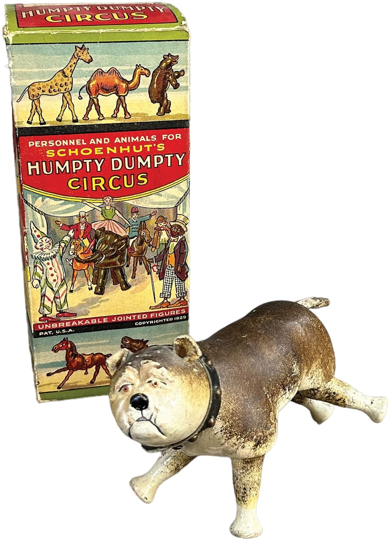 SCHOENHUT BULLDOG W/ BOX (1 of 7)