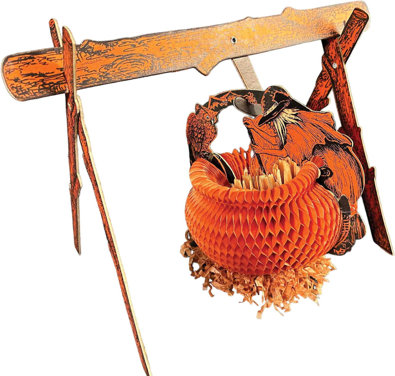 WITCH AT CREPE CAULDRON HALLOWEEN DECORATION (1 of 11)