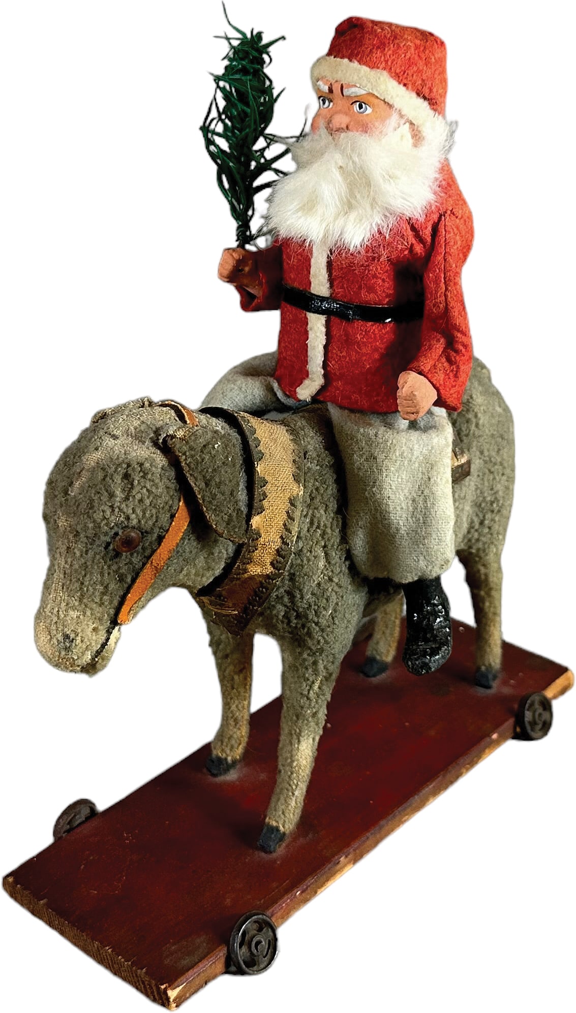 SANTA RIDING SQUEAKING DONKEY (1 of 6)