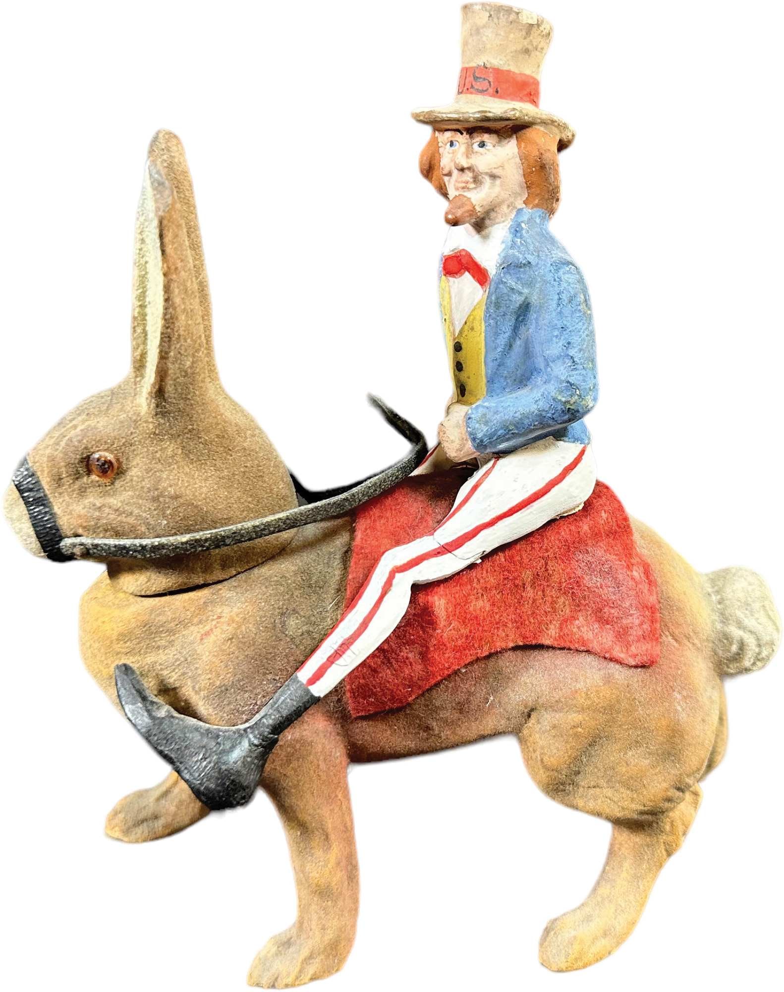 UNCLE SAM ON RABBIT CANDY CONTAINER (1 of 9)