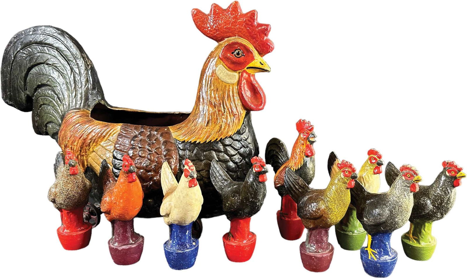 CHICKEN NINE PINS SKITTLES SET (1 of 9)