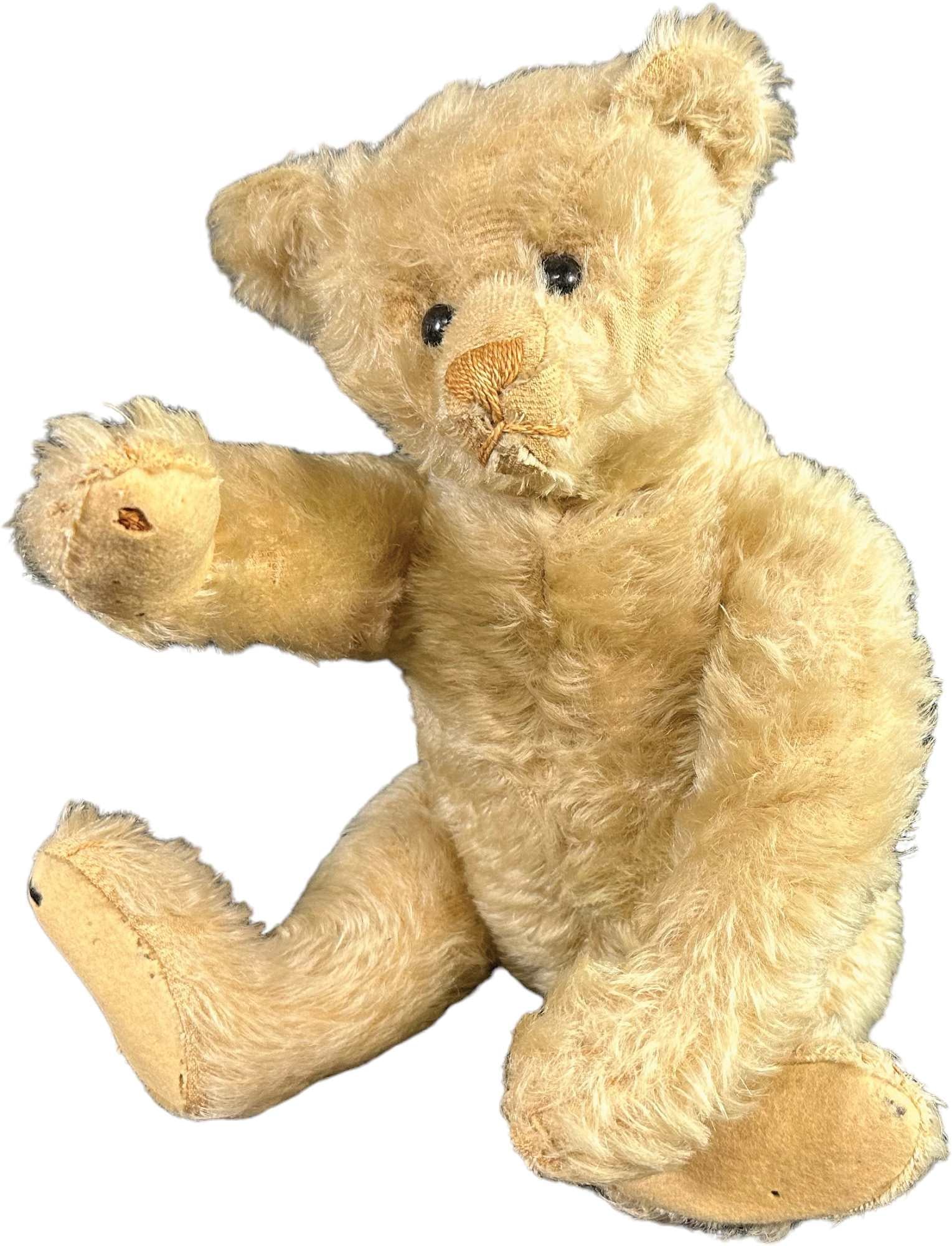 STEIFF WHITE MOHAIR BUTTON-EYE BEAR (1 of 9)