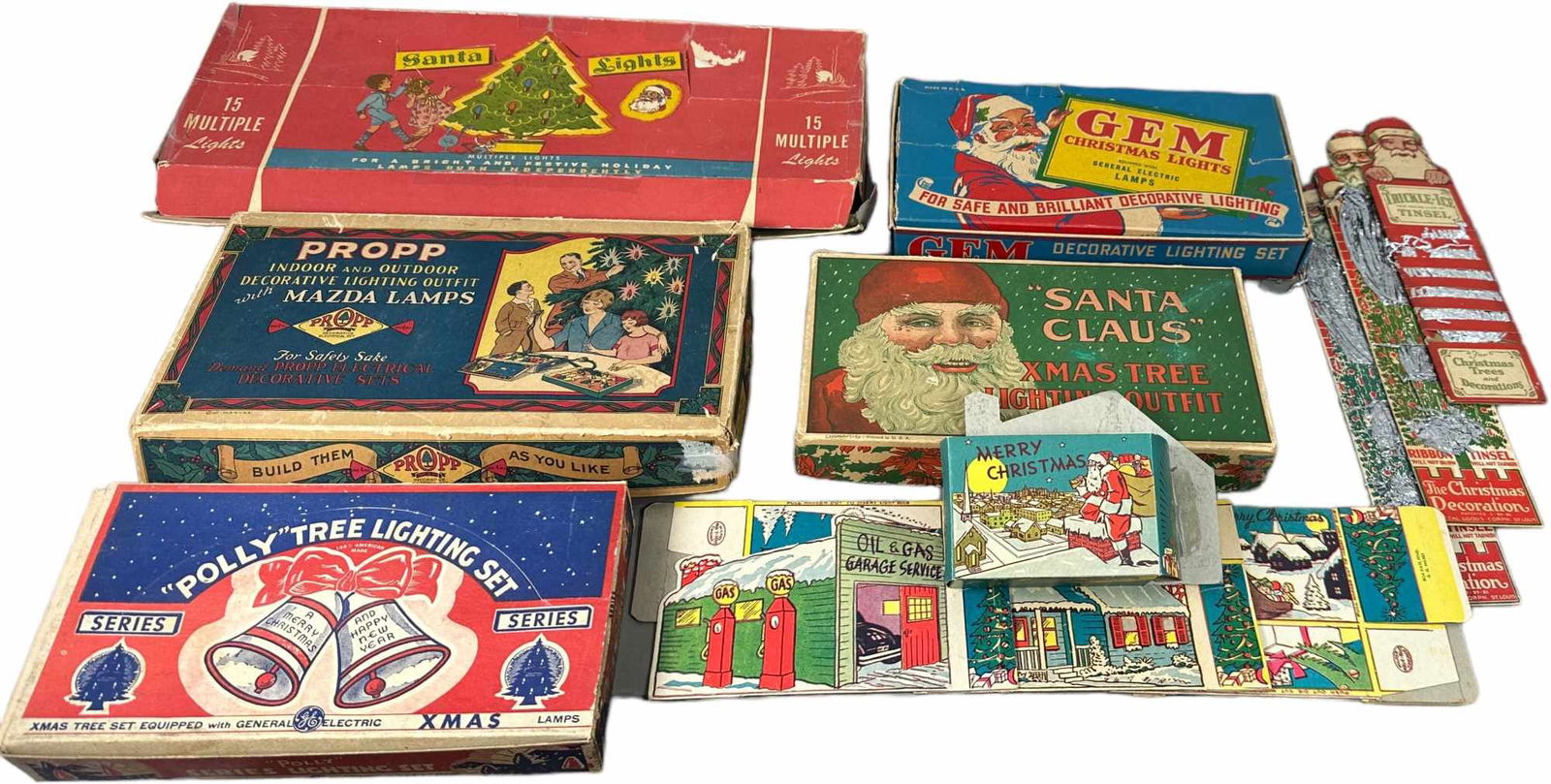 BOXED VINTAGE HOLIDAY LIGHTS LOT (1 of 15)