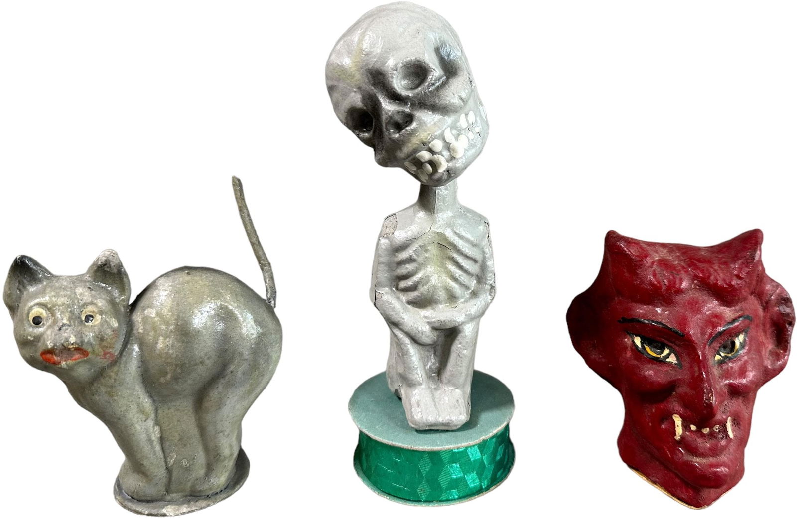 SKELETON, DEVIL AND CAT CANDY CONTAINERS (1 of 4)