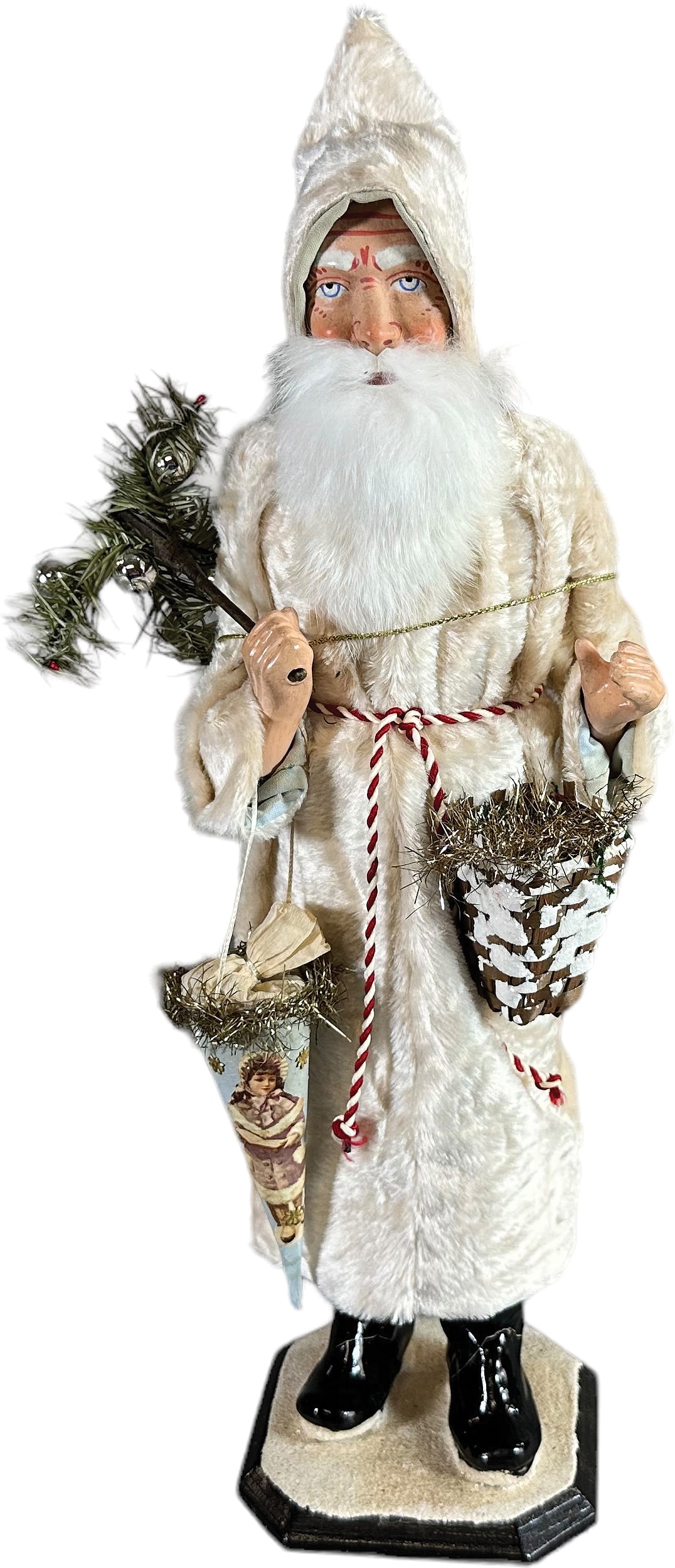 PAUL TURNER WHITE ROBE SANTA CANDY CONTAINER (1 of 7)