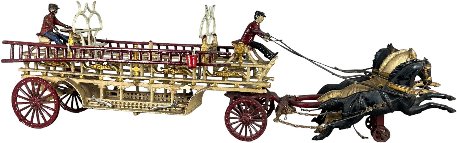 LARGE DENT HOOK & LADDER WAGON (1 of 9)