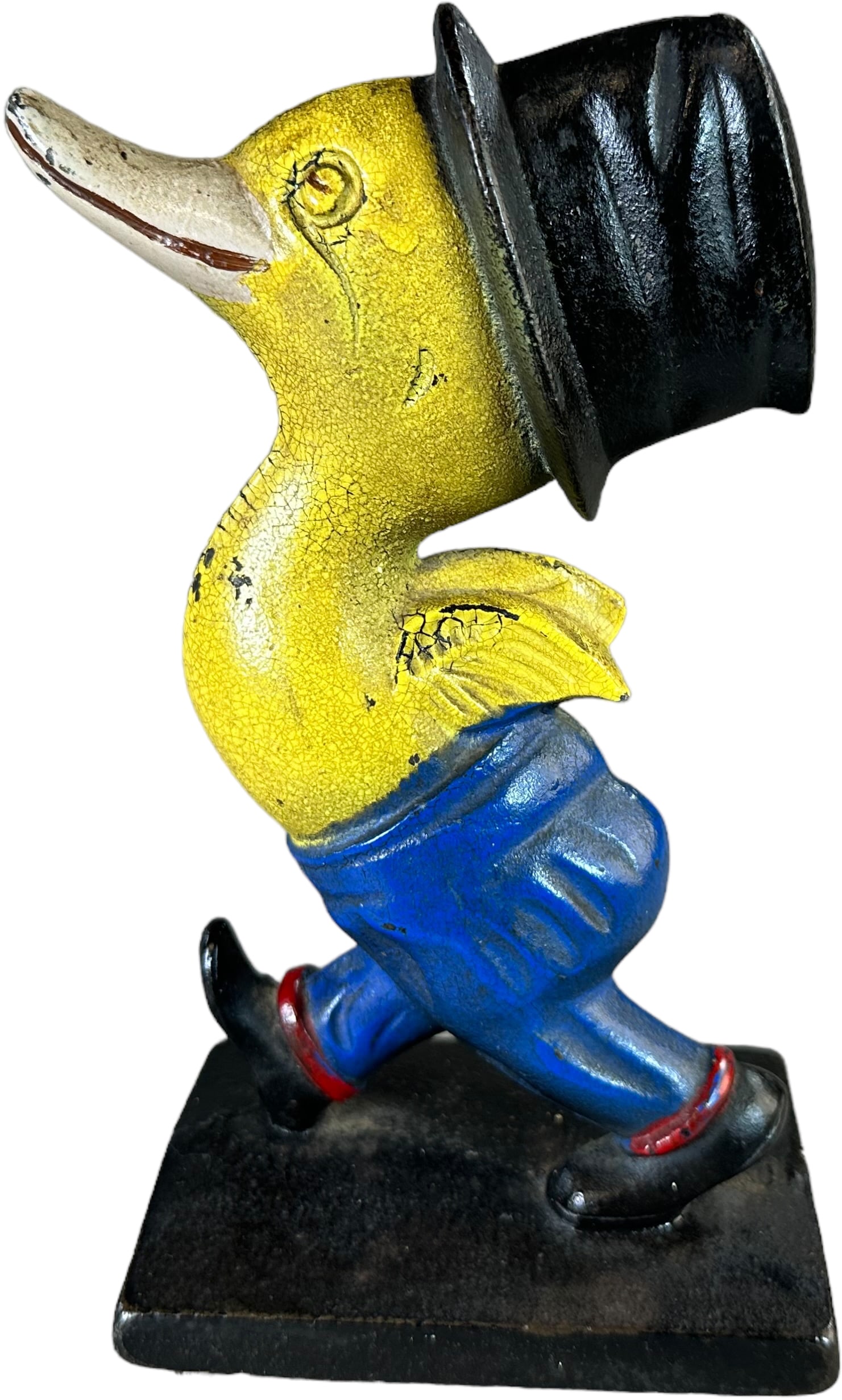 WALKING DUCK IN TOP HAT DOORSTOP (1 of 4)