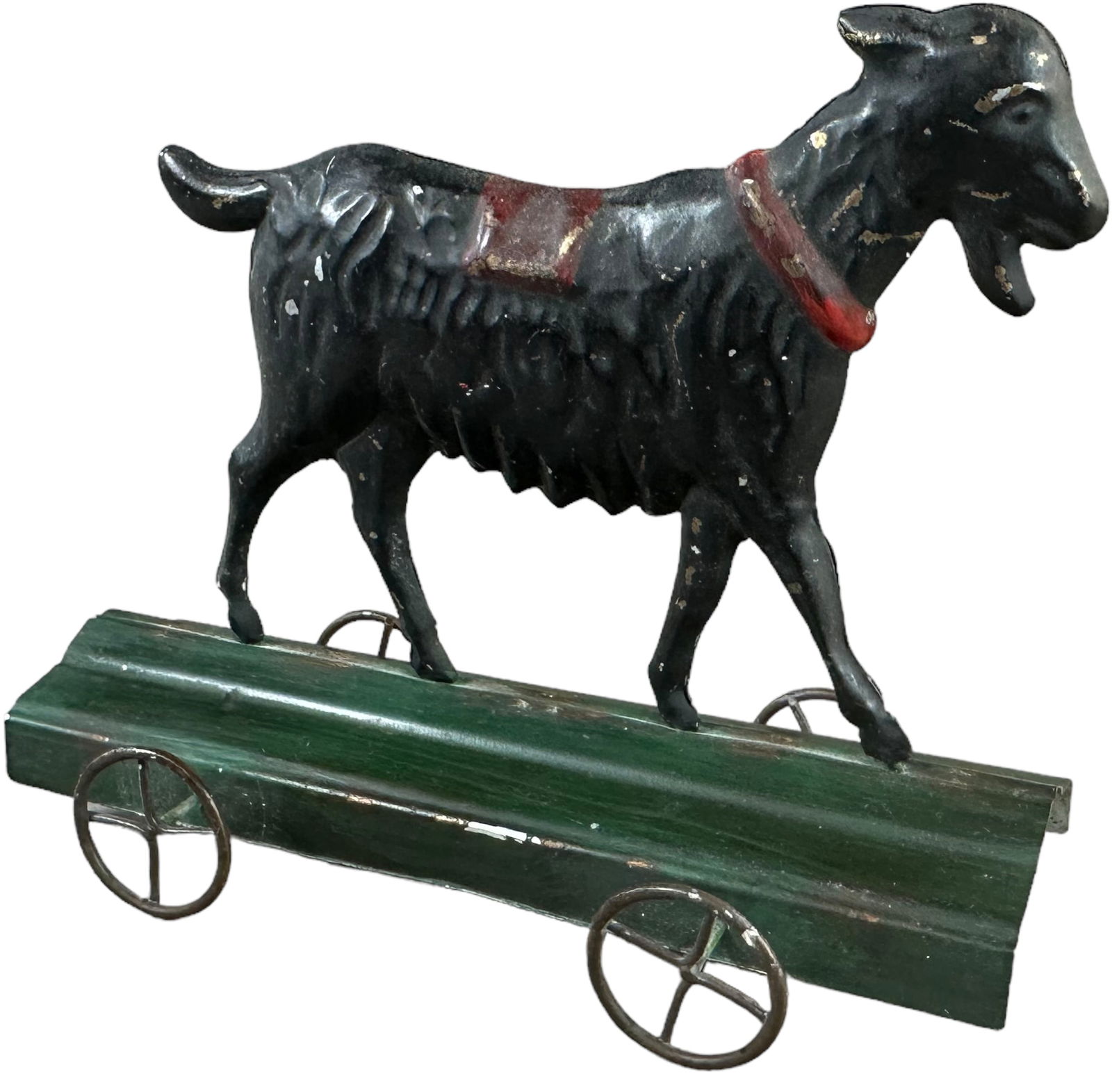 ALTHOF BERGMANN GOAT ON PLATFORM TIN TOY (1 of 4)