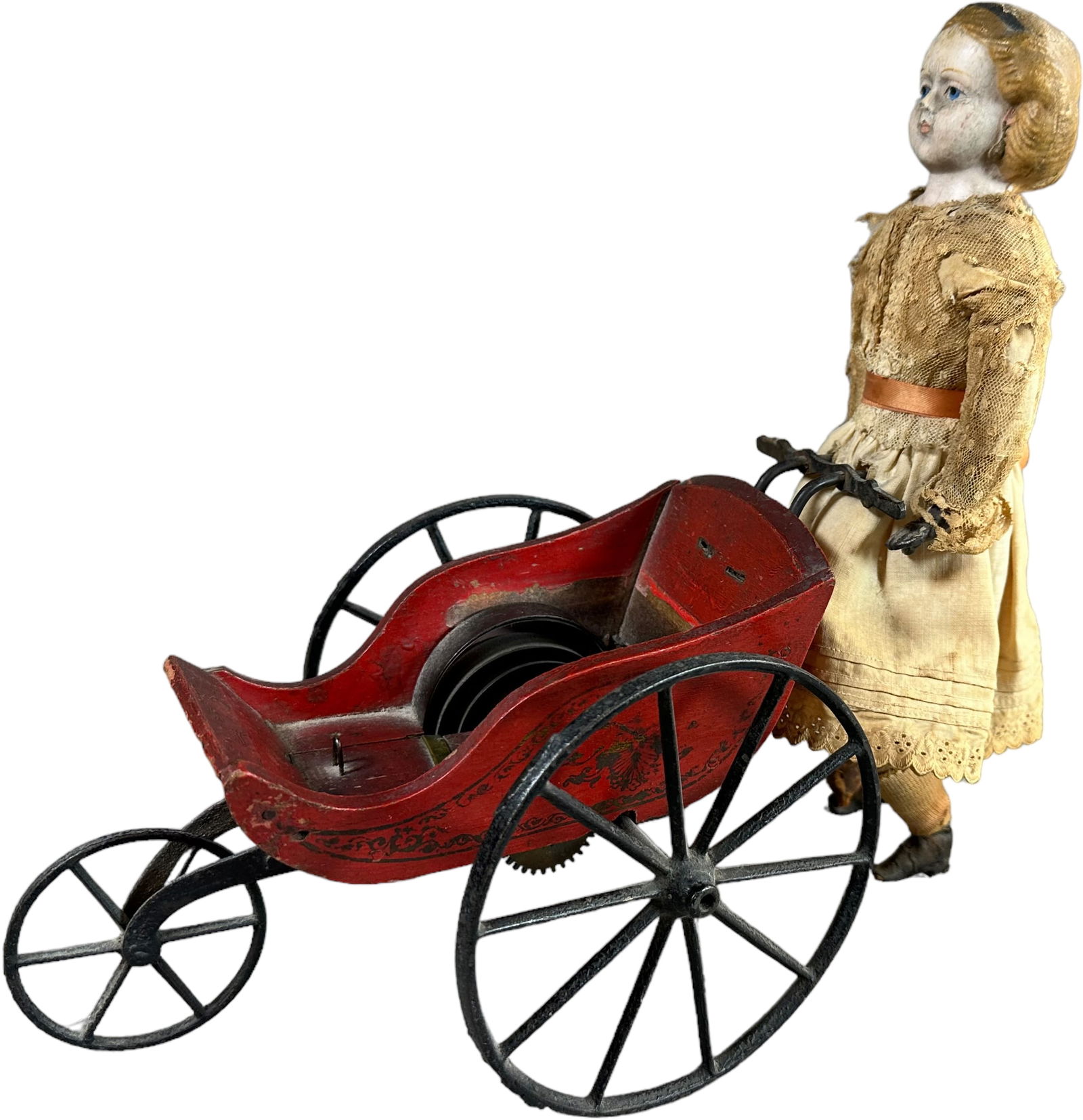 GOODWIN WALKING DOLL W/ CARRIAGE (1 of 7)
