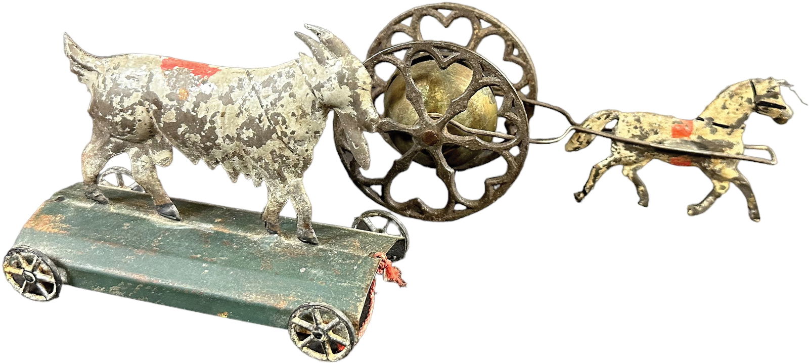 AMERICAN TIN GOAT & HORSE BELL TUMBLER (1 of 4)