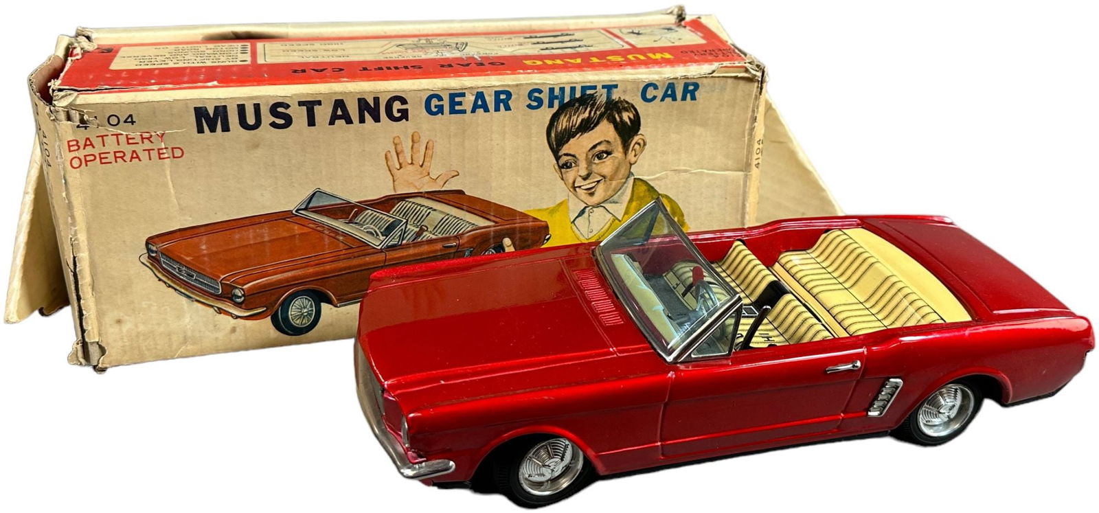 BOXED BANDAI MUSTANG GEAR SHIFT CONVERTIBLE (1 of 6)