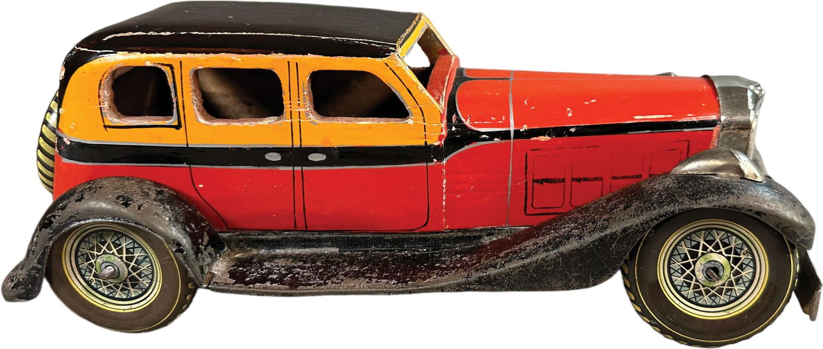 PRE-WAR JAPAN WOOD & TIN PACKARD (1 of 10)