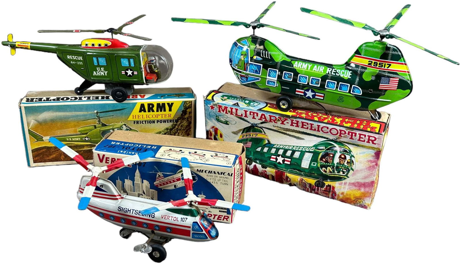 THREE BOXED JAPANESE HELICOPTERS (1 of 3)