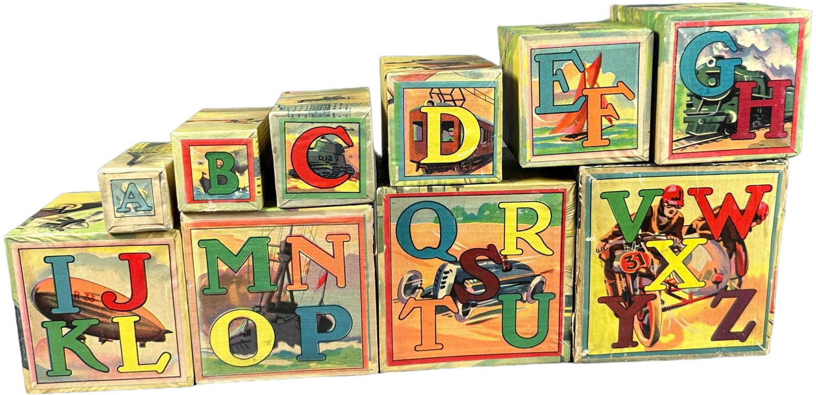 TRANSPORTATION THEME CHILDS BLOCKS (1 of 7)