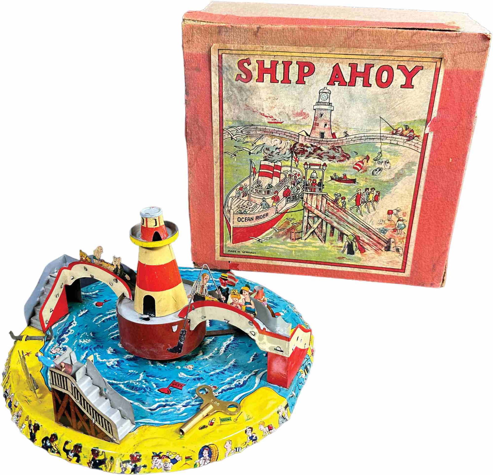 BOXED GAMA SHIP AHOY WIND-UP TOY (1 of 6)