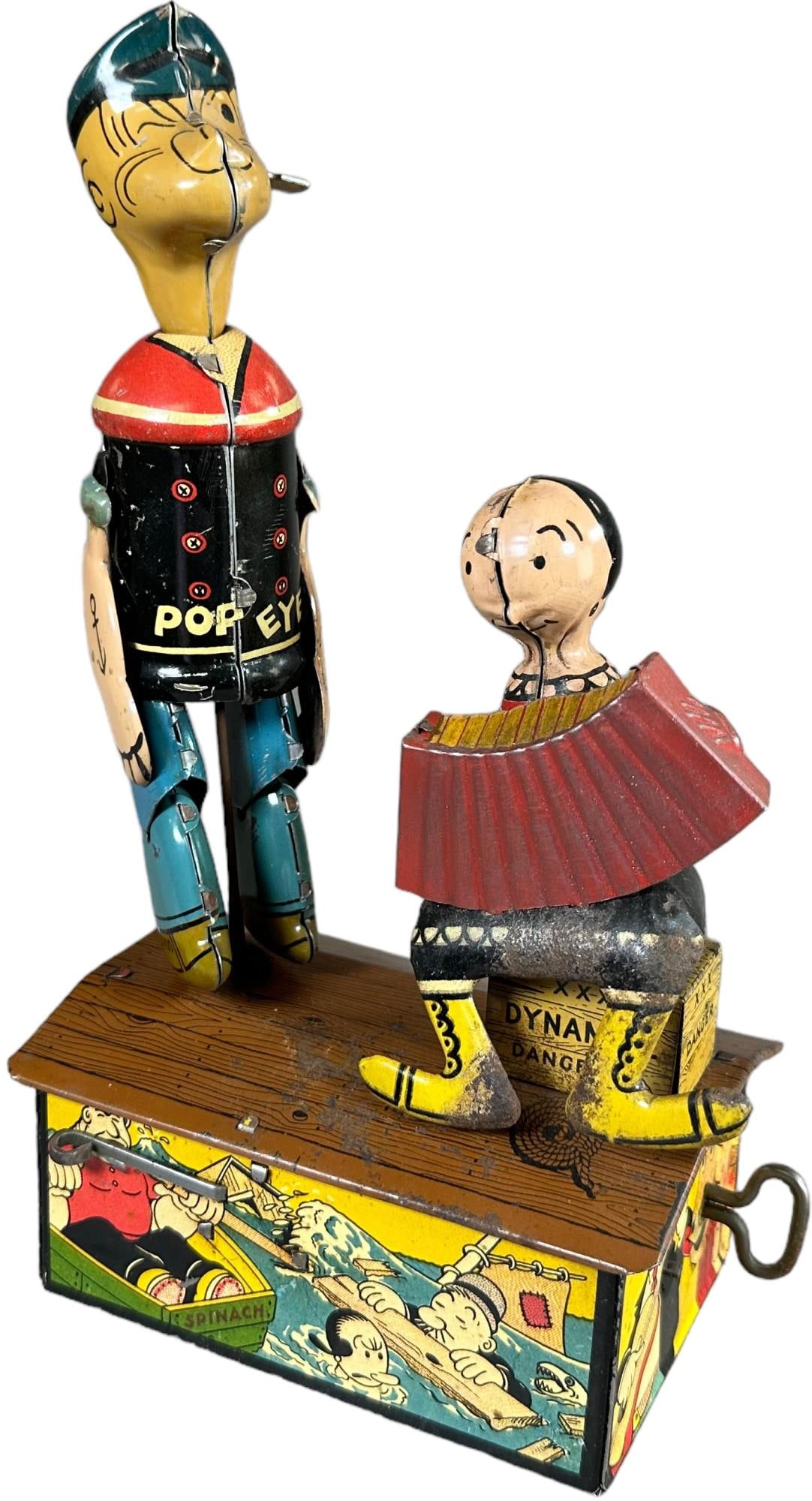 MARX POPEYE & OLIVE OYL JIGGERS (1 of 4)
