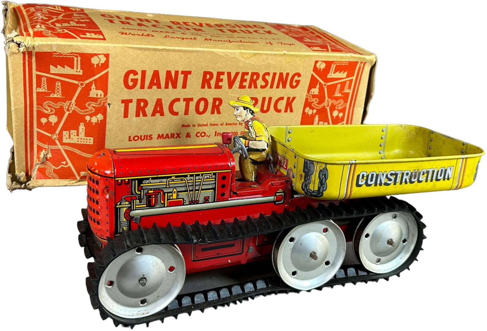 BOXED MARX GIANT REVERSING TRACTOR TRUCK (1 of 4)