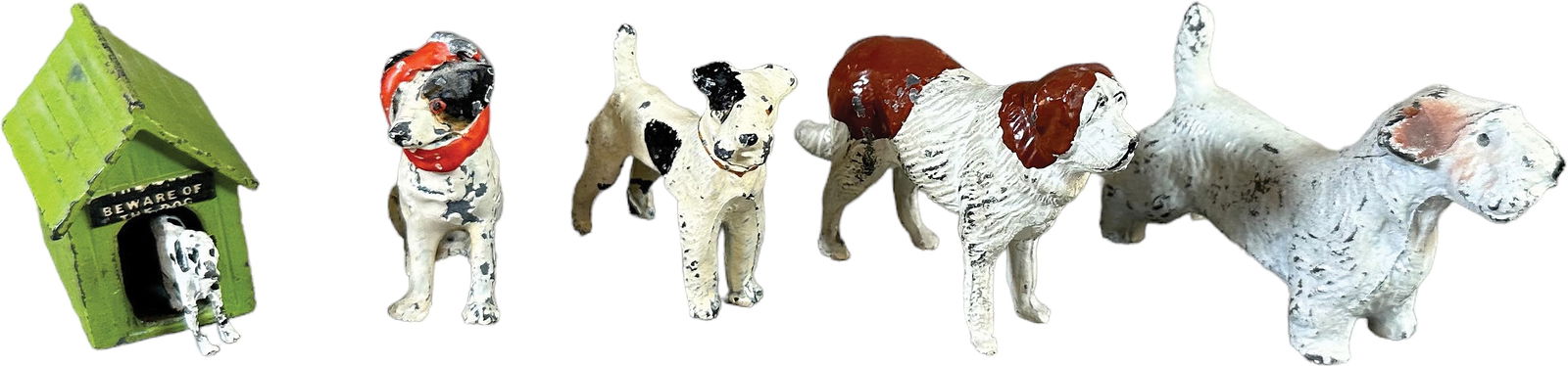 ASSORTED ENGLISH POT METAL DOG FIGURES (1 of 7)